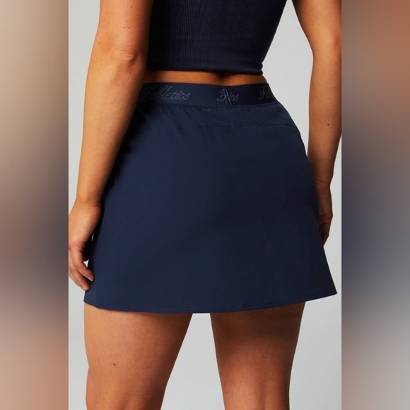 Navy blue active mini skort - Picture 2 of 4